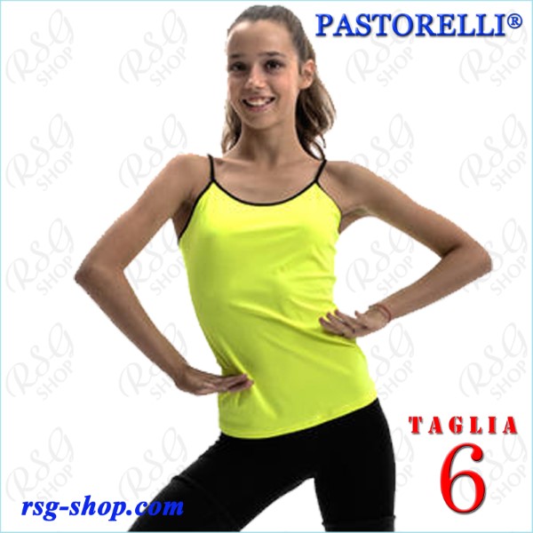 Майка Pastorelli бретели s. 6 col. Yellow Fluo-Black Art. 04317