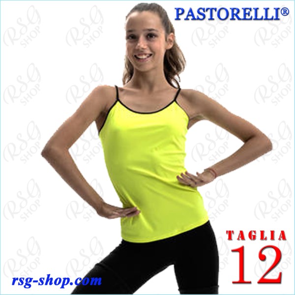 Майка Pastorelli бретели s. 12 col. Yellow Fluo-Black Art. 04320