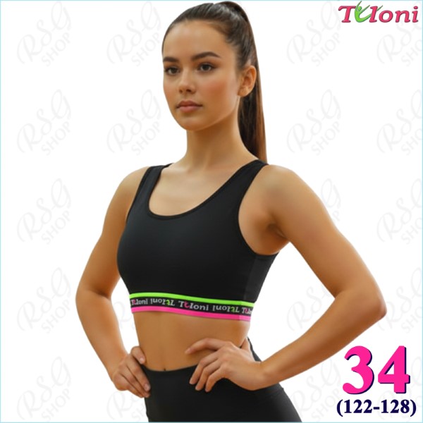 Tanktop Tuloni Elastic mod. TK10 Gr. 34 (122-128) Black TK10PG-B34