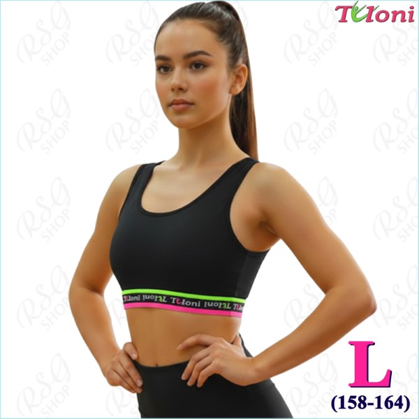 Tanktop Tuloni Elastic mod. TK10 Gr. L (158-164) Black TK10PG-BL