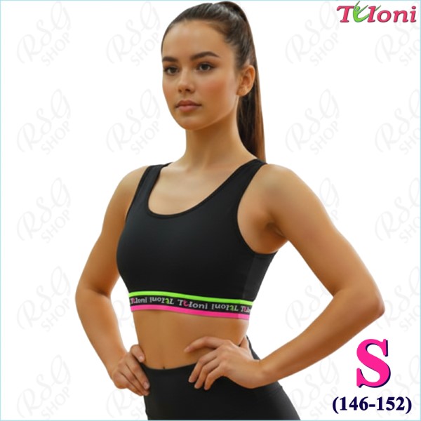 Tanktop Tuloni Elastic mod. TK10 Gr. S (146-152) Black TK10PG-BS