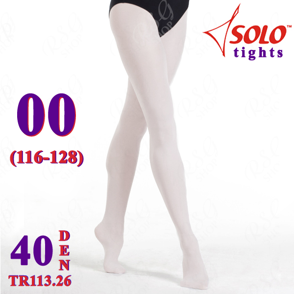 Ballettstrumpfhose Solo TR113 col. White 40 DEN 00 (116-128) TR113.26-00