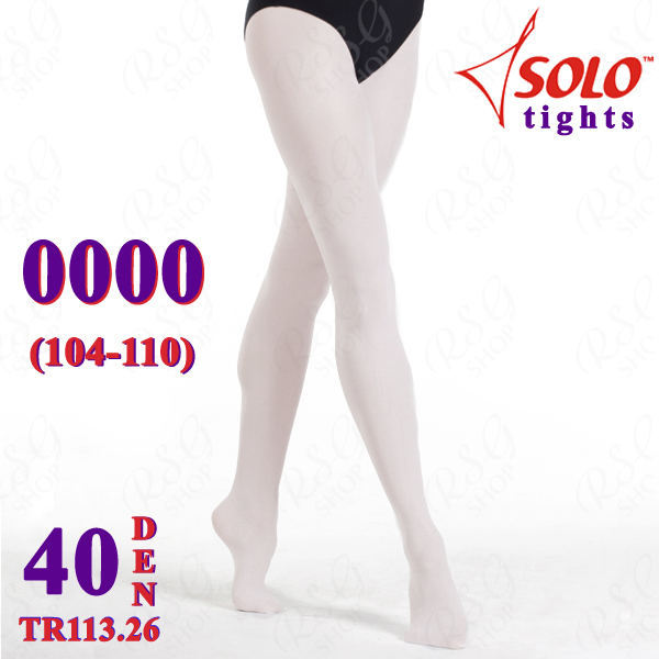 Трико балетное Solo TR113 col. White 40 DEN 0000 (104-110) TR113.26-0000
