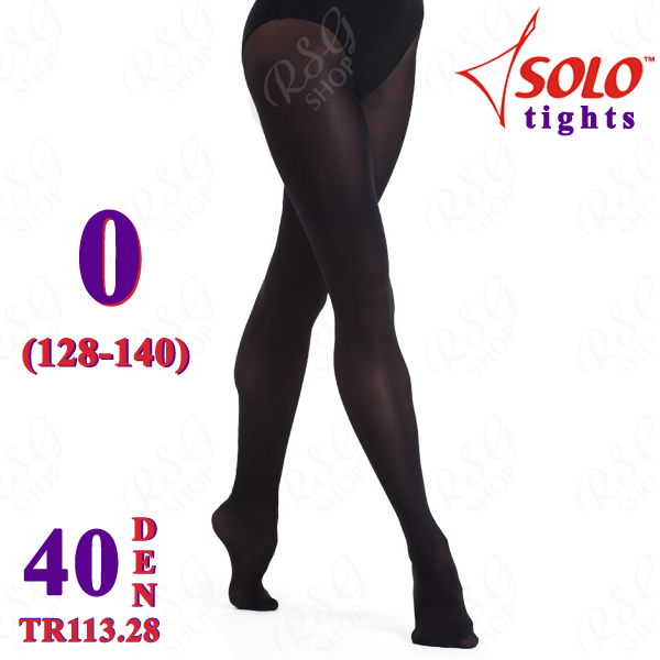 Ballettstrumpfhose Solo TR113 col.  Black 40 DEN 0 (128-140) TR113.28-0