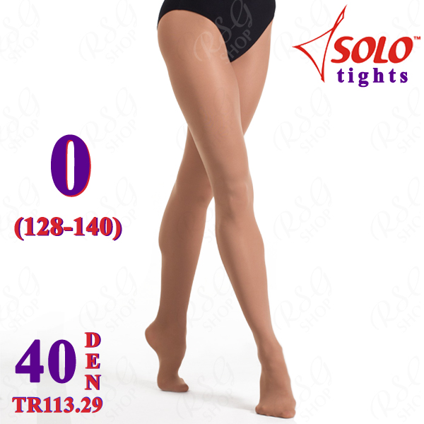 Трико балетное Solo TR113 col.  Suntan 40 DEN 0 (128-140) TR113.29-0
