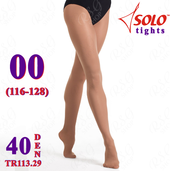Трико балетное Solo TR113 col.  Suntan 40 DEN 00 (116-128) TR113.29-00