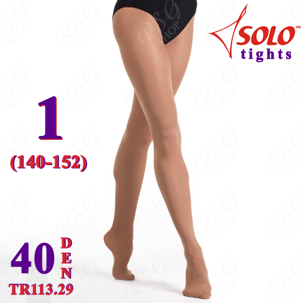 Трико балетное Solo TR113 col.  Suntan 40 DEN 1 (140-152) TR113.29-1