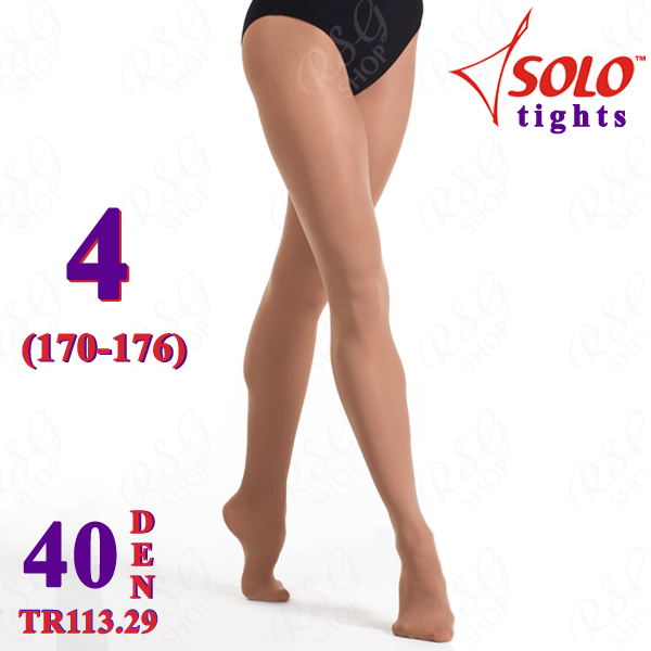 Трико балетное Solo TR113 col.  Suntan 40 DEN 4 (170-176) TR113.29-4