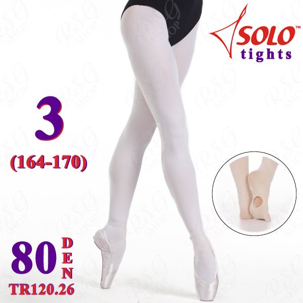 Strumpfhose Solo TR120 col. White 80 DEN 3 (164-170) TR120.26-3