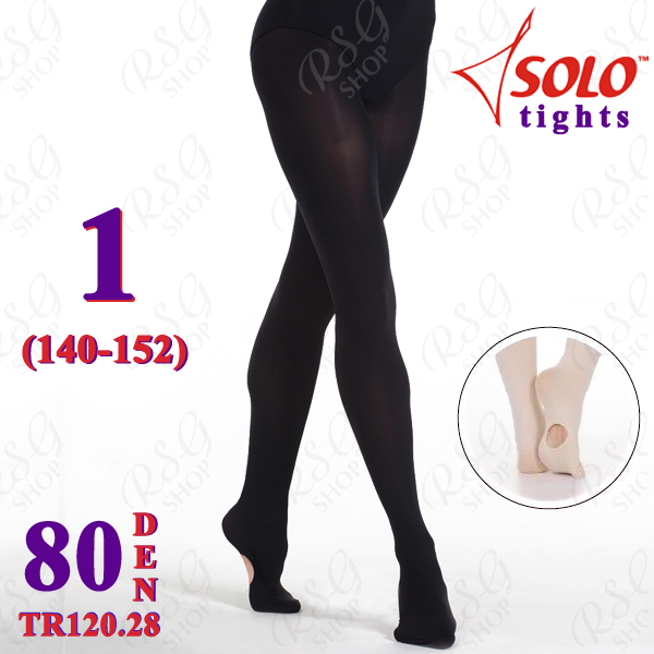 Strumpfhose Solo TR120 col. Black 80 DEN 1 (140-152) TR120.28-1