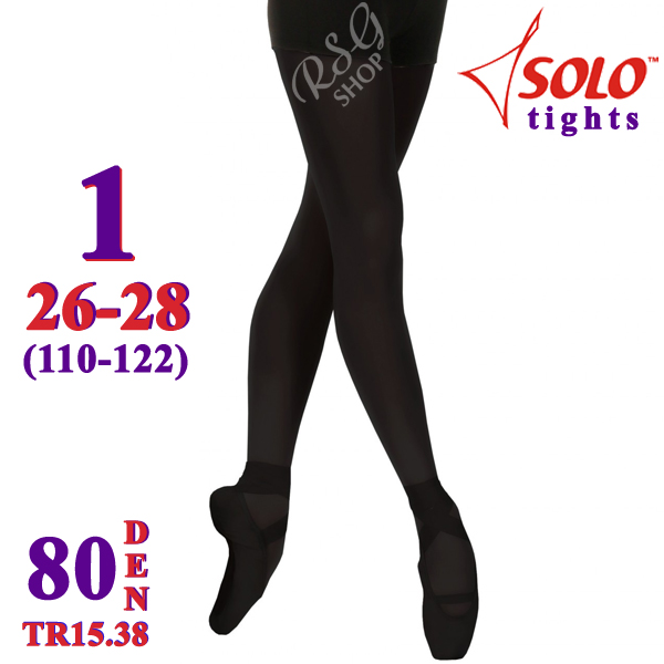 Strumpfhose Solo TR15 col. Black s. 1 (116-122) 80 DEN TR15.38-1