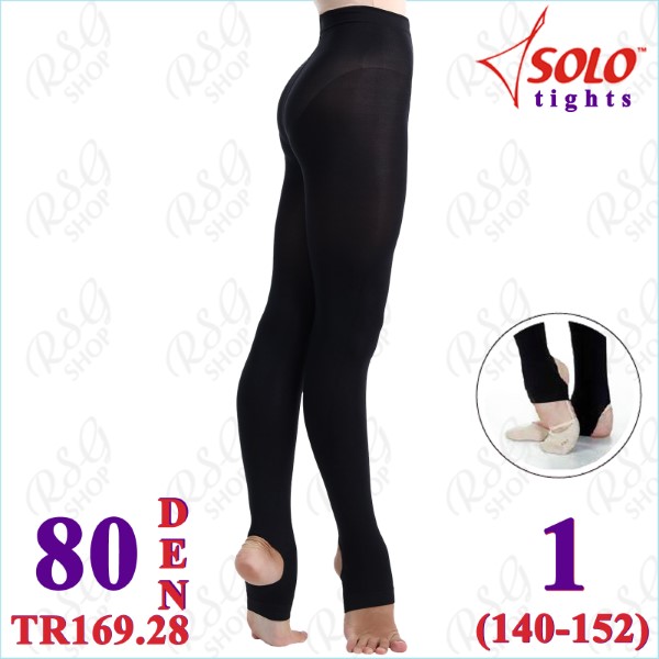 Stirrup Tights Solo TR169 col. Black 80 DEN 1 (140-152) TR169.28-1