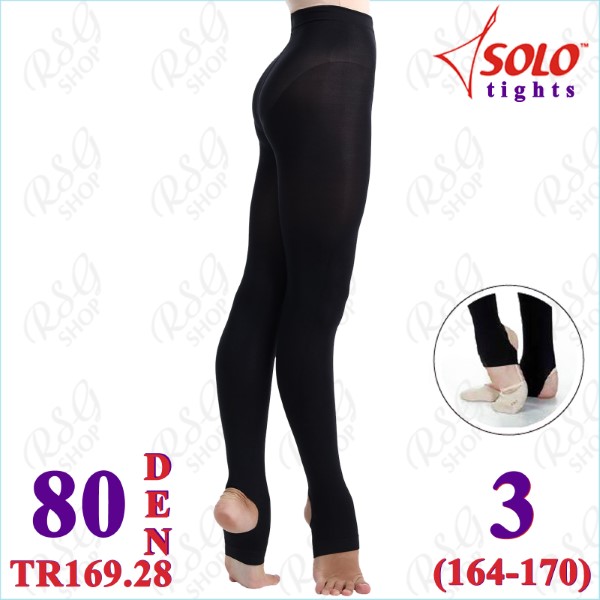 Stirrup Tights Solo TR169 col. Black 80 DEN 3 (164-170) TR169.28-3