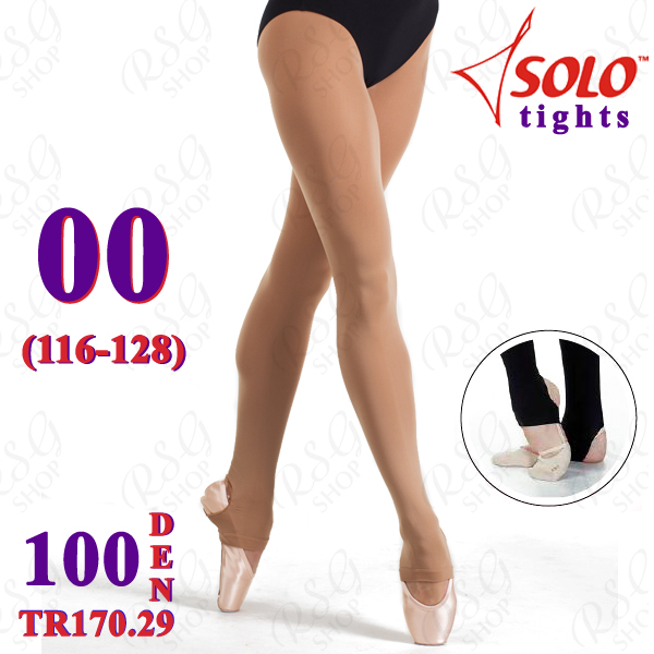 Dance Tights Solo TR170 col. Suntan 100 DEN 00 (116-128) TR170.29-00
