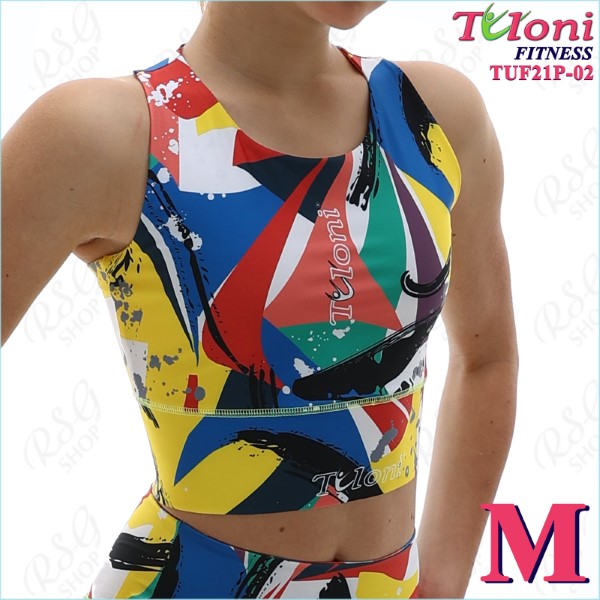 ТОП-борцовка Tuloni Fitness des. Versace s. M col. GxYxR Art. TUF21P-02-M
