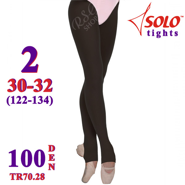 Strumpfhose Solo TR70 col. Black s. 2 (128-134) 100 DEN TR70.28-2 Strumpfhose Solo TR70 col. Black s. 2 (128-134) 100 DEN TR70.28-2