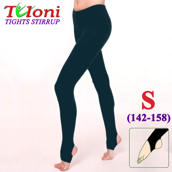 Dance Stirrup Tights Tuloni col. Black 100 DEN s. S (142-158) T0957-S Dance Stirrup Tights Tuloni col. Black 100 DEN s. S (142-158) T0957-S