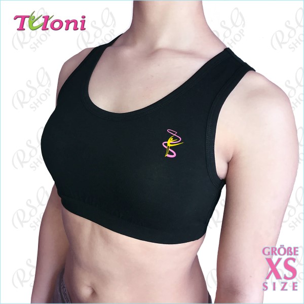 Short Tanktop Tuloni mod. TK-08LL XS (140-146) Black TK08LLC-BXS