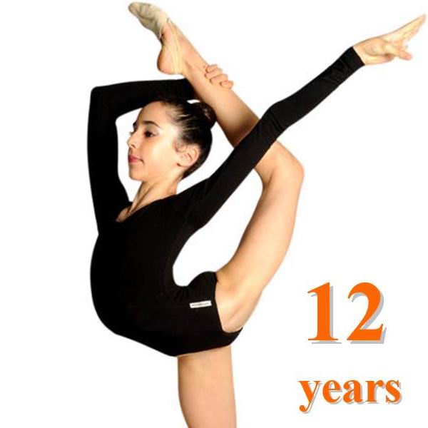 Sleeve Leotard Pastorelli s. 12 (134-140) Black Art. 02131
