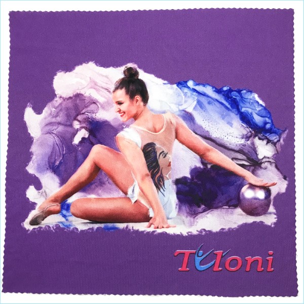 Towel for a ball Tuloni mod. Nastya col. Violet Art. MKR-TOW01-VI
