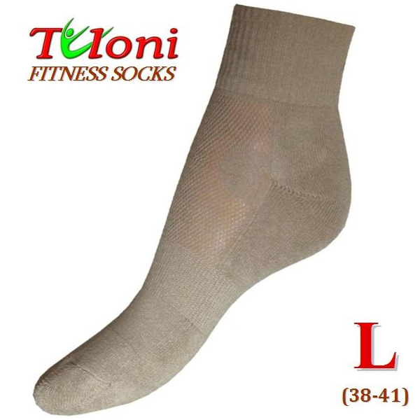 Multifunktionale Fitness Socken Tuloni Beige Gr L (38-41) T0995L
