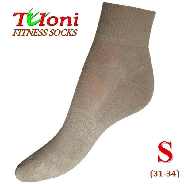 Multifunktionale Fitness Socken Tuloni Beige Gr S (31-34) T0995S