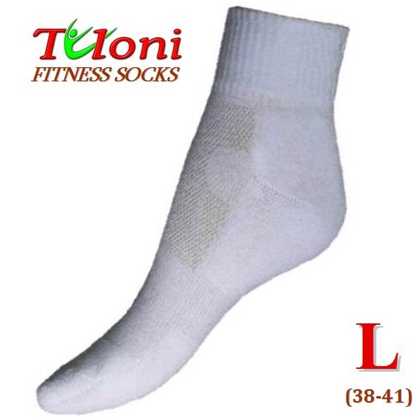 Multifunktionale Fitness Socken Tuloni Weiß Gr. L (38-41) T0995L
