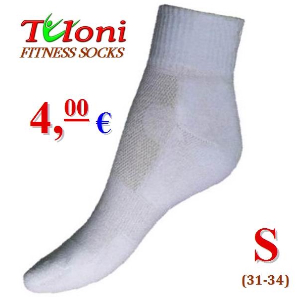 3 x Paar Multifunk. Fitness Socken Tuloni Weiß S (31-34) T0995S