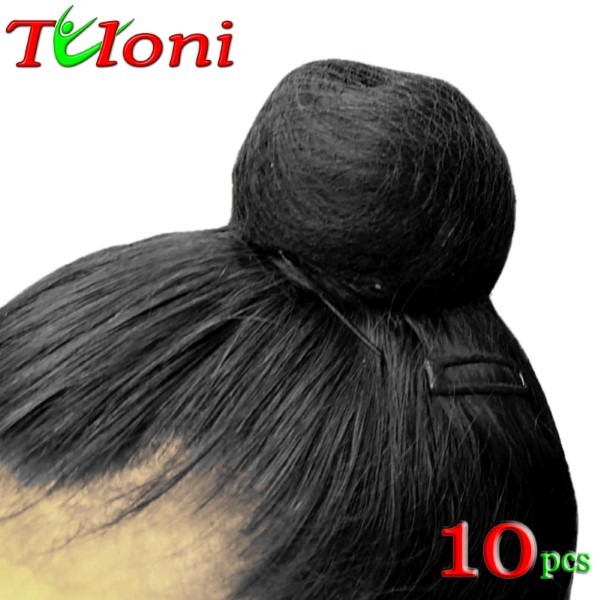 10 x Unsichtbare Haarnetze Tuloni col. Black Art. T0976
