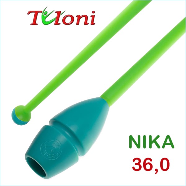 Einsteckbare Keulen 36cm mod. Nika bi-col. Turquoise x Green Art. T1009