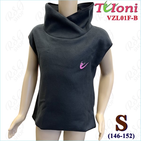 Fleece Warm-Up Top Tuloni s. S (146-152) col. Black Art. VZL01F-BS