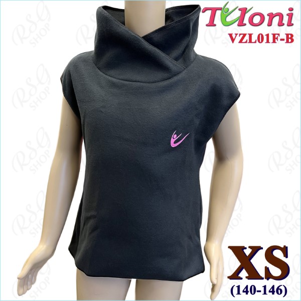 TOP для разогрева Tuloni fleece s. XS (140-146) col. Black Art. VZL01F-BXS