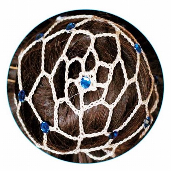 Elastic hair net Pastorelli Beige Chignon Blu Zaffiro Art. 00646