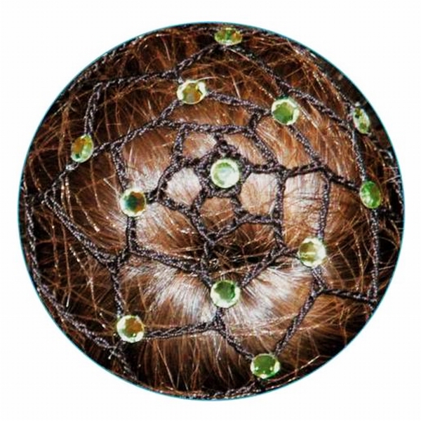 Сетка для волос Pastorelli Nero Chignon Verde Peridot Art. 00632